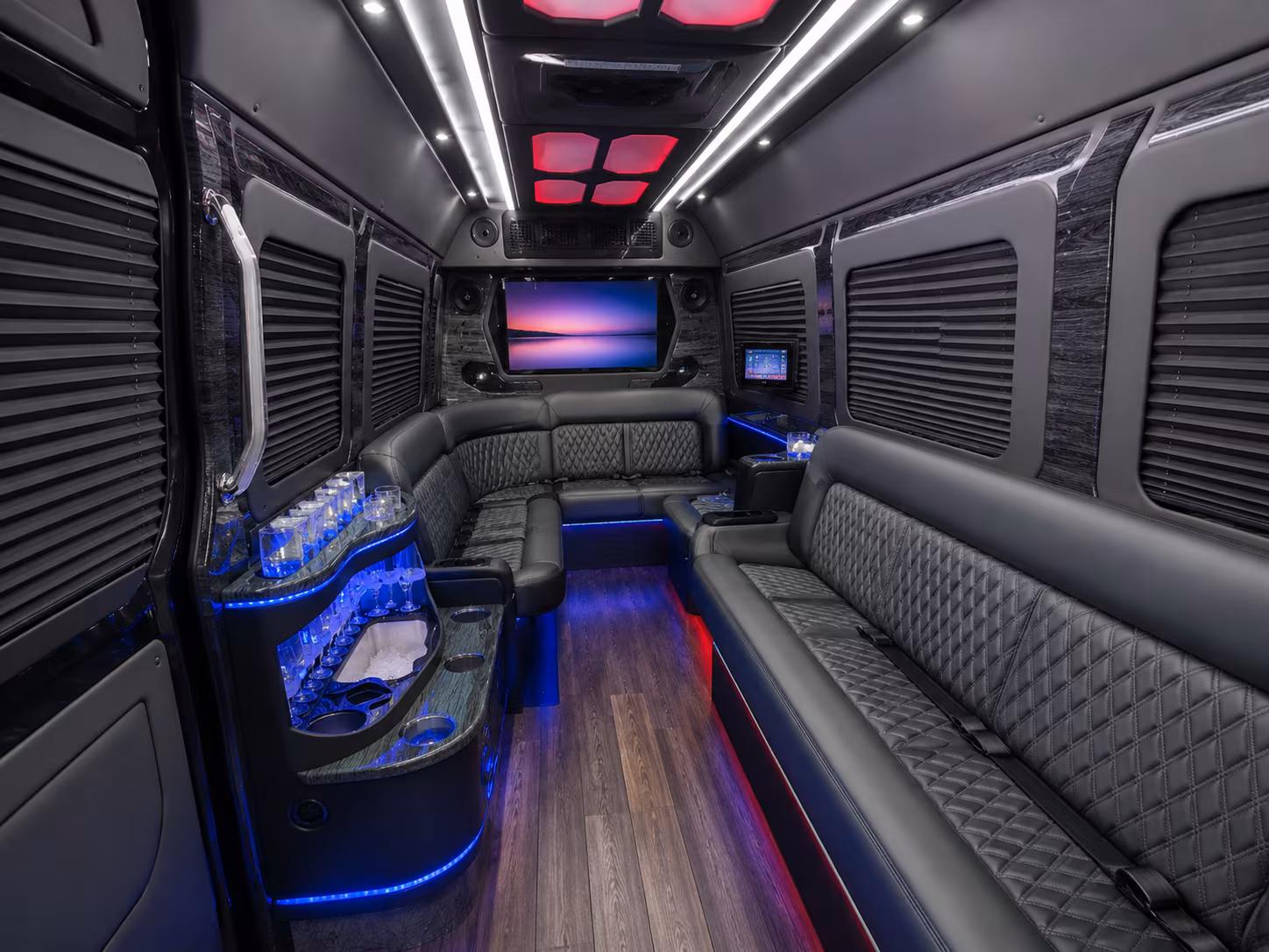 Fort Myers School Event Transportation party bus exterior