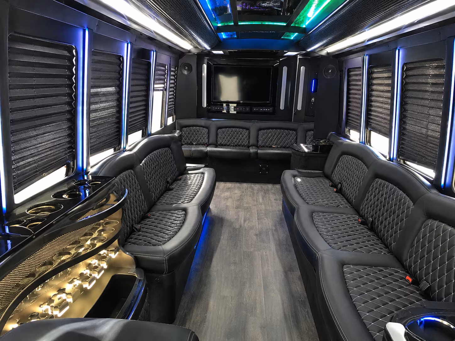 Fort Myers Sporting Event Transportation party bus exterior