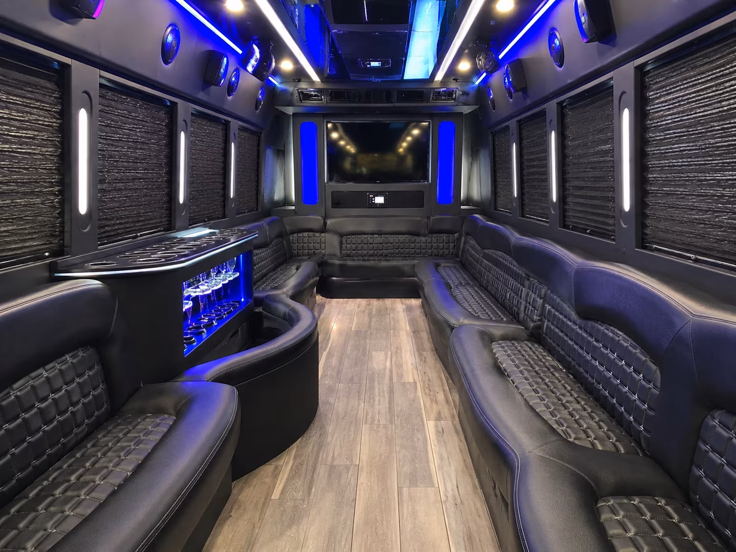 Fort Myers Wedding Transportation party bus exterior