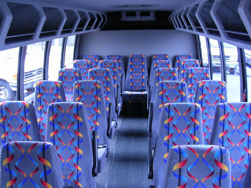 Fort Myers 24 Passenger Mini Bus Interior