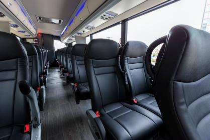 Fort Myers 45 Passenger Mini Coach Interior