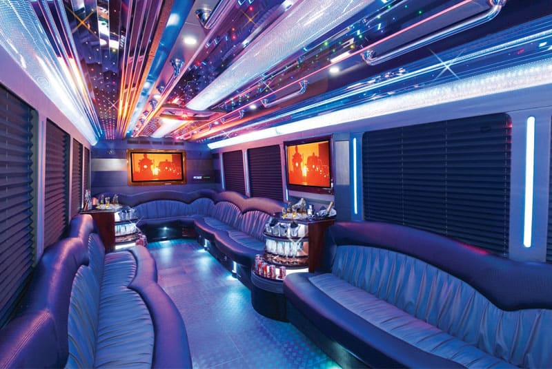 Port Charlotte 20 Passenger Party Bus Interior