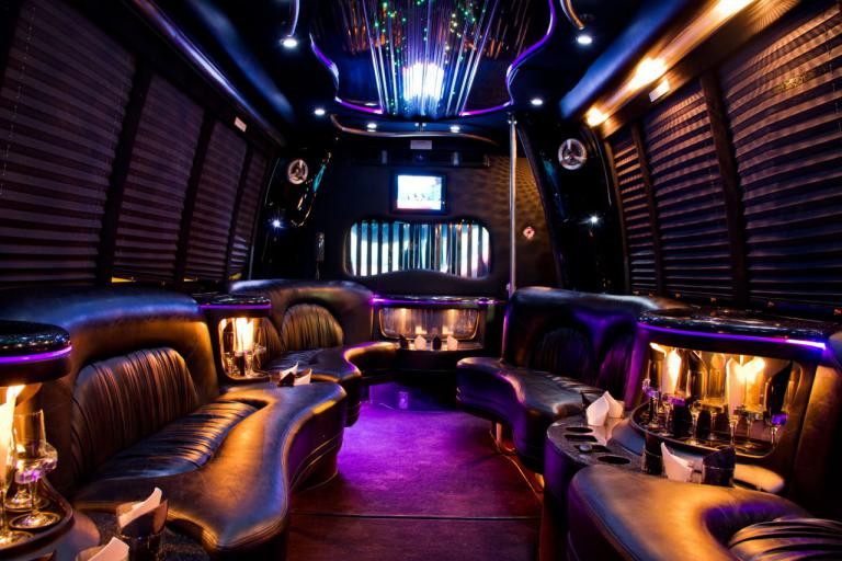 Port Charlotte 22 Passenger Party Bus Interior