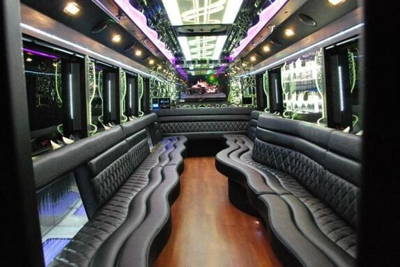 Sarasota 25 Passenger Limo bus Interior