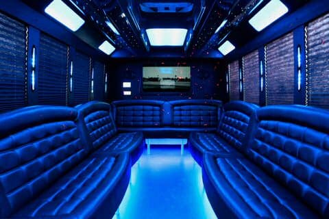 Naples 36 Passenger Party Bus Interior